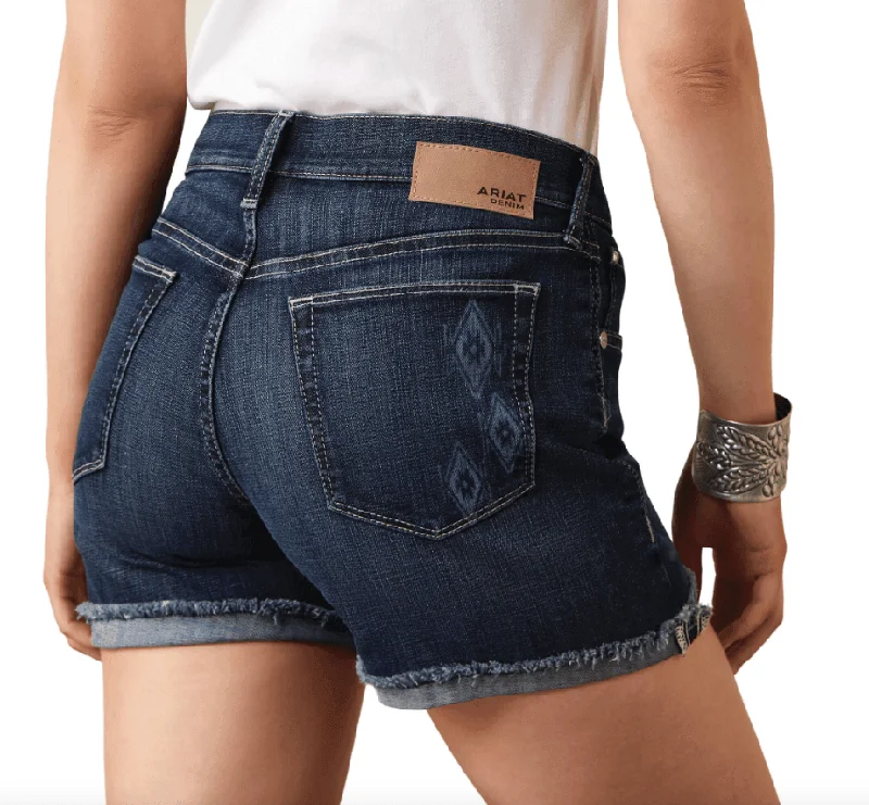 Ariat Women's Zuri 5" Florida Boyfriend Cuffed Jean Shorts 10044361 Classic Slim Fit Jeans Ariat Women's Zuri 5" Florida Boyfriend Cuffed Jean Shorts 10044361 Classic Slim Fit Jeans
