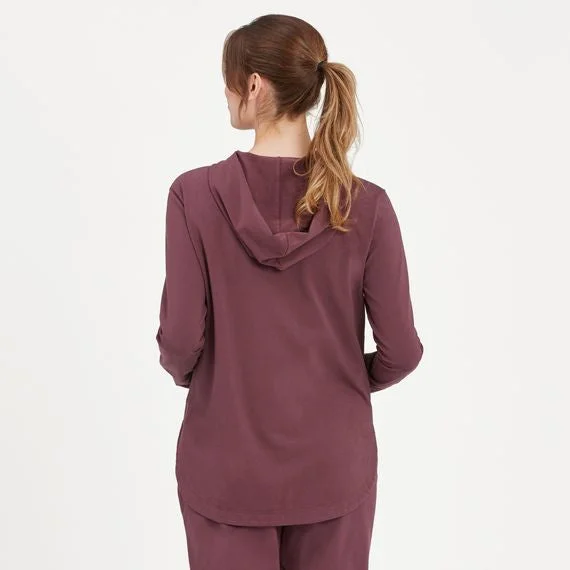 Women Crusher Flex Hoodie Tunic Hoodie with Drop Shoulder Relaxed Streetwear
