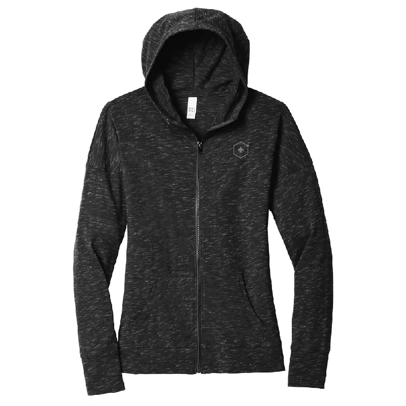 Unisex District Medal Full Zip Hoodie Hoodie with Double Zipper Versatile Adjustable Unisex District Medal Full Zip Hoodie Hoodie with Double Zipper Versatile Adjustable