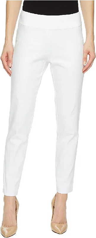 Krazy Larry Pull On Denim Jean White Chic Vintage-Inspired Denim Jeans