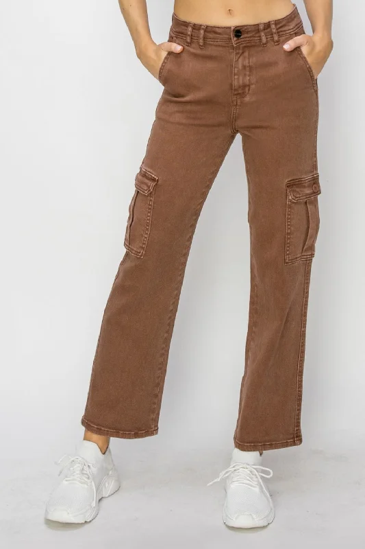 RISEN Cargo High-Rise 90s Retro Denim Wide Leg Boyfriend Fit Utility Jean Pants Fashionable Straight Cut Jeans RISEN Cargo High-Rise 90s Retro Denim Wide Leg Boyfriend Fit Utility Jean Pants Fashionable Straight Cut Jeans
