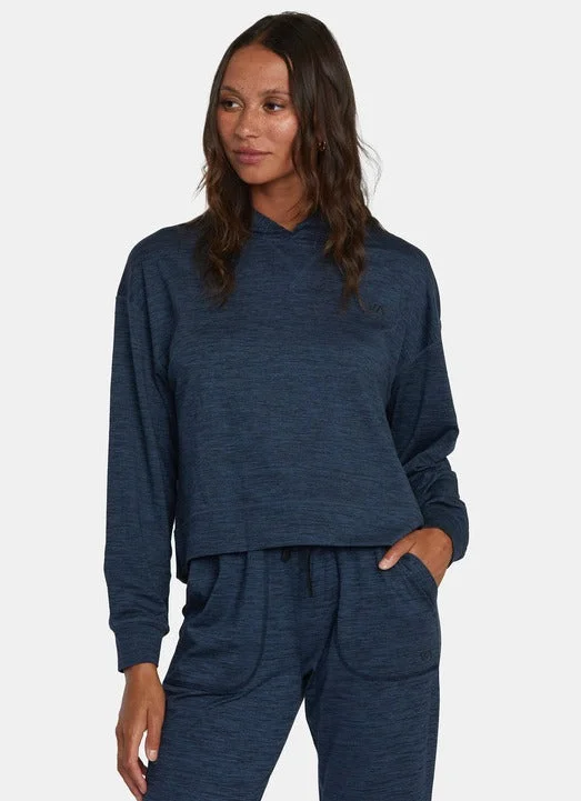 Rvca C-Able Cropped Workout Hoodie Hoodie with Illustration Artistic Creative