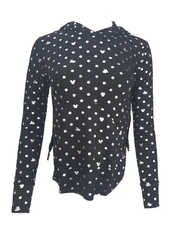 TEREZ Women's Black Mickey And Minnie Hoodie #12278478 Large NWT Hoodie with Lining Warm Insulated TEREZ Women's Black Mickey And Minnie Hoodie #12278478 Large NWT Hoodie with Lining Warm Insulated