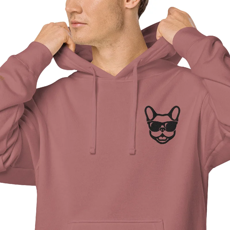 Dog Lovers Embroidered Design Unisex Pigment-Dyed Hoodie Hoodie with Batwing Sleeves Loose Dramatic Dog Lovers Embroidered Design Unisex Pigment-Dyed Hoodie Hoodie with Batwing Sleeves Loose Dramatic