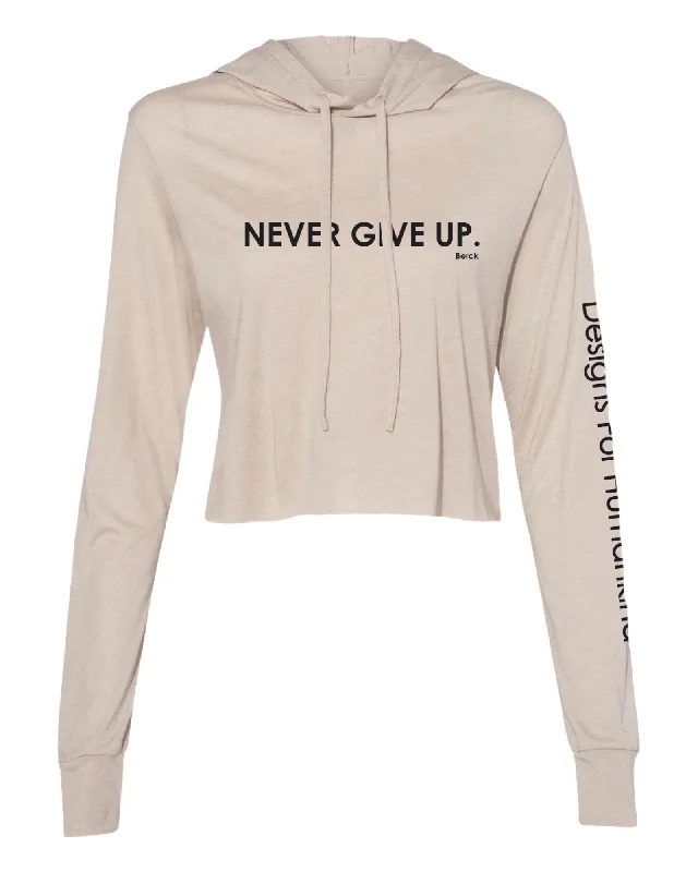 Women’s Never Give Graphic Crop Flowy Tee Hoodie Zip Hoodie Drawstring Kangaroo Pocket Women’s Never Give Graphic Crop Flowy Tee Hoodie Zip Hoodie Drawstring Kangaroo Pocket