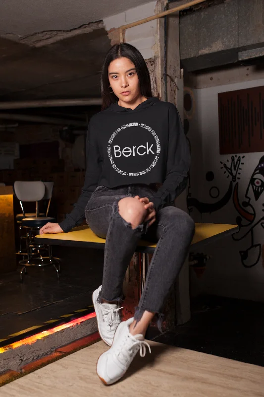 Women’s Berck Circle Graphic Crop Flowy Tee Hoodie Hoodie with Monochrome Minimalist Simple Women’s Berck Circle Graphic Crop Flowy Tee Hoodie Hoodie with Monochrome Minimalist Simple