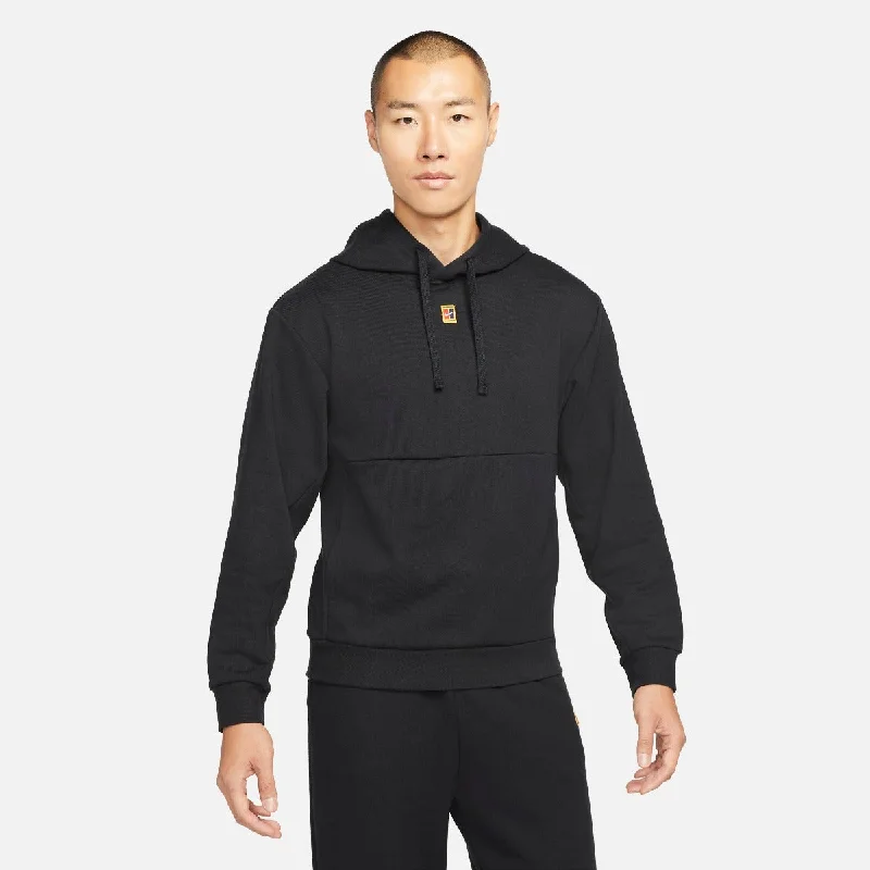 Nike Men's Fleece Heritage Tennis Hoodie (Black) Hoodie with Puffed Sleeves Voluminous Trendy Nike Men's Fleece Heritage Tennis Hoodie (Black) Hoodie with Puffed Sleeves Voluminous Trendy