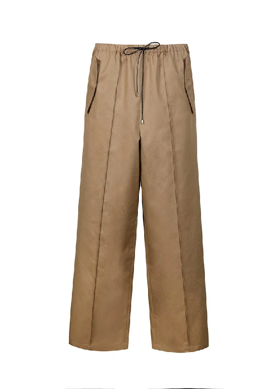 Charlie Wide-Leg Cargo Pants Chic Faux Leather Pants
