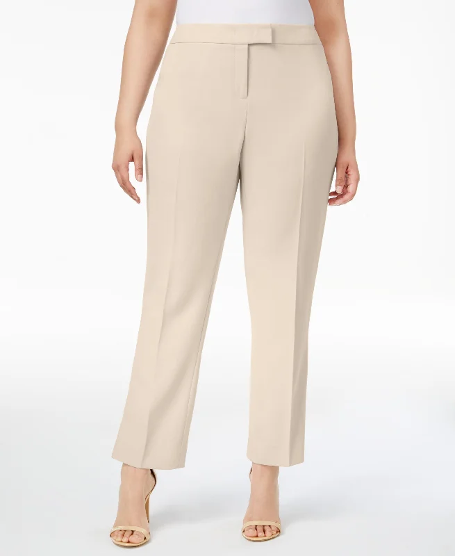 Anne Klein Plus Size Tab Waist Pants Comfortable Maternity Pants
