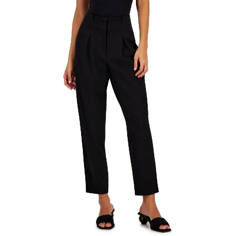 Bar III Womens Stretch  Ankle Pants Fashionable Work Pants