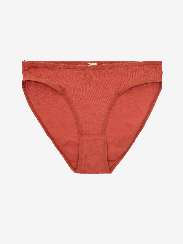 Baserange Bell Pants - Burned Red Trendy Velvet Pants