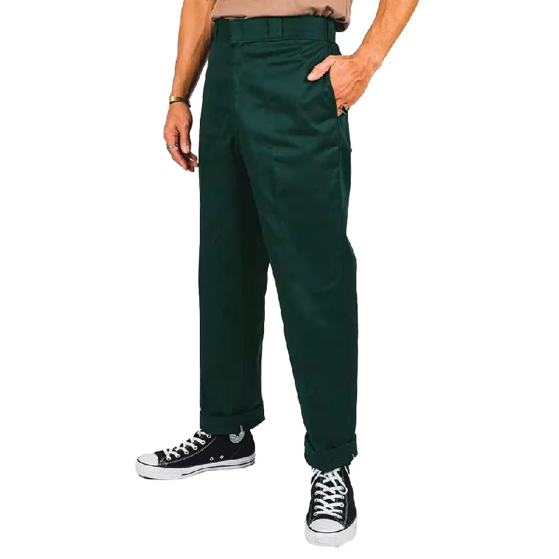 Dickies - 874 Original Relaxed Fit Pants Green Hunter Classic Pleated Pants