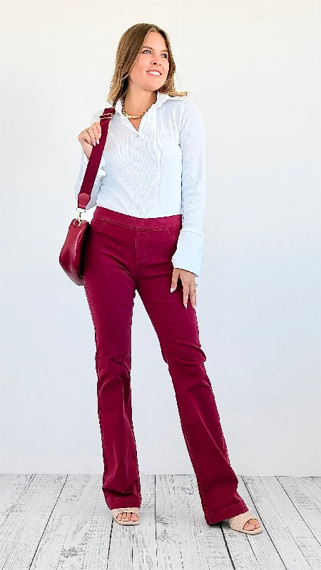 High-Waist Stretch Pants Formal Slim Pants