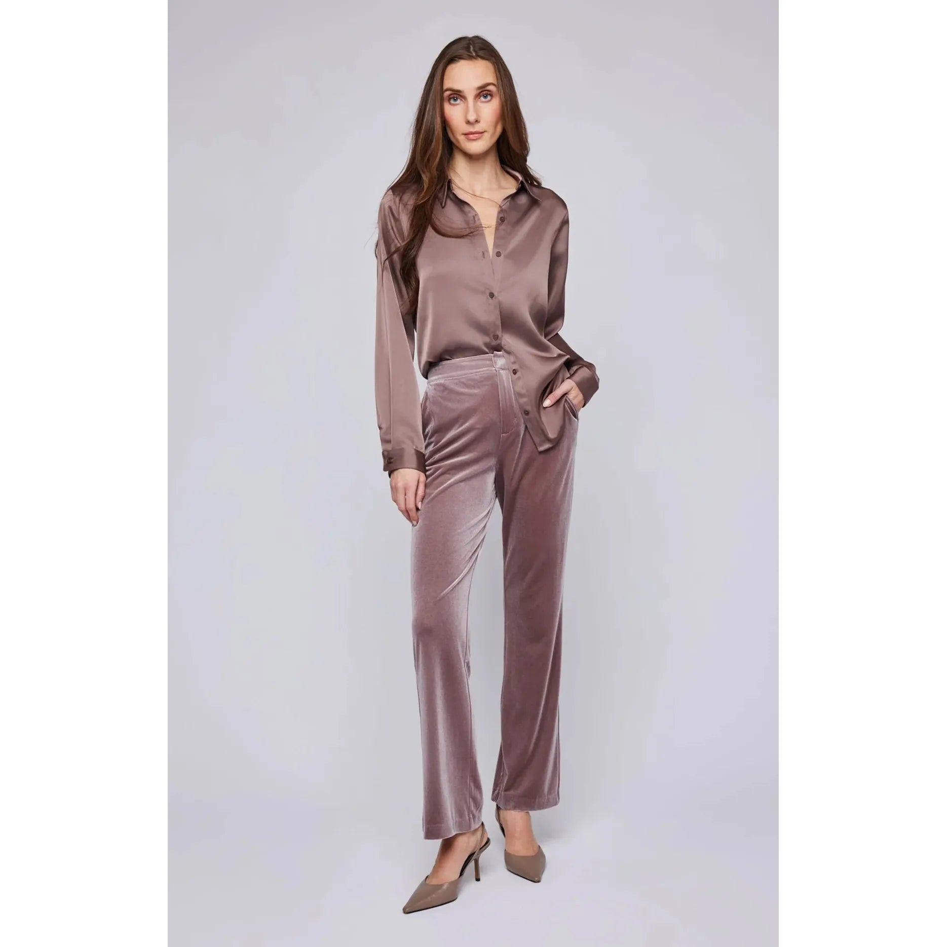 Gentle Fawn Alice Velvet Pant Stretch Fit Pants