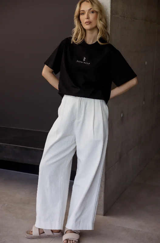 HARBOUR Pants Off White (Petite) Comfy Athletic Pants