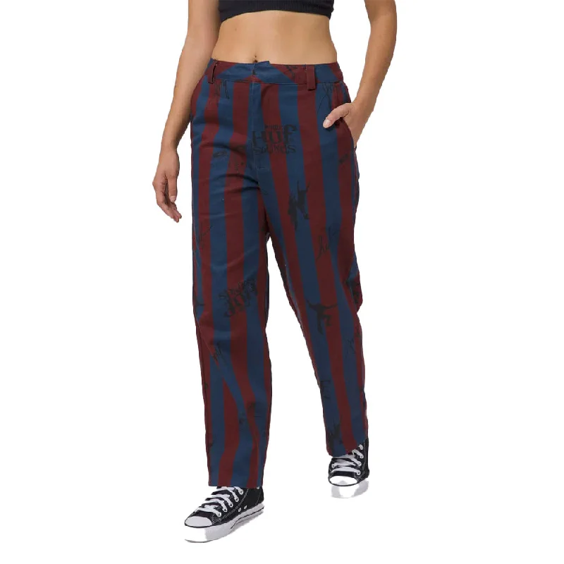 Huf - Womens Printed Skate Pants Plum Elegant Dress Pants