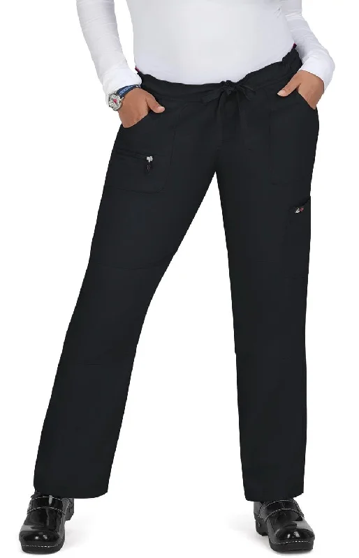 koi Lite Peace Women's 6-Pocket Stretch Scrub Pants Comfy High-Waist Jeans
