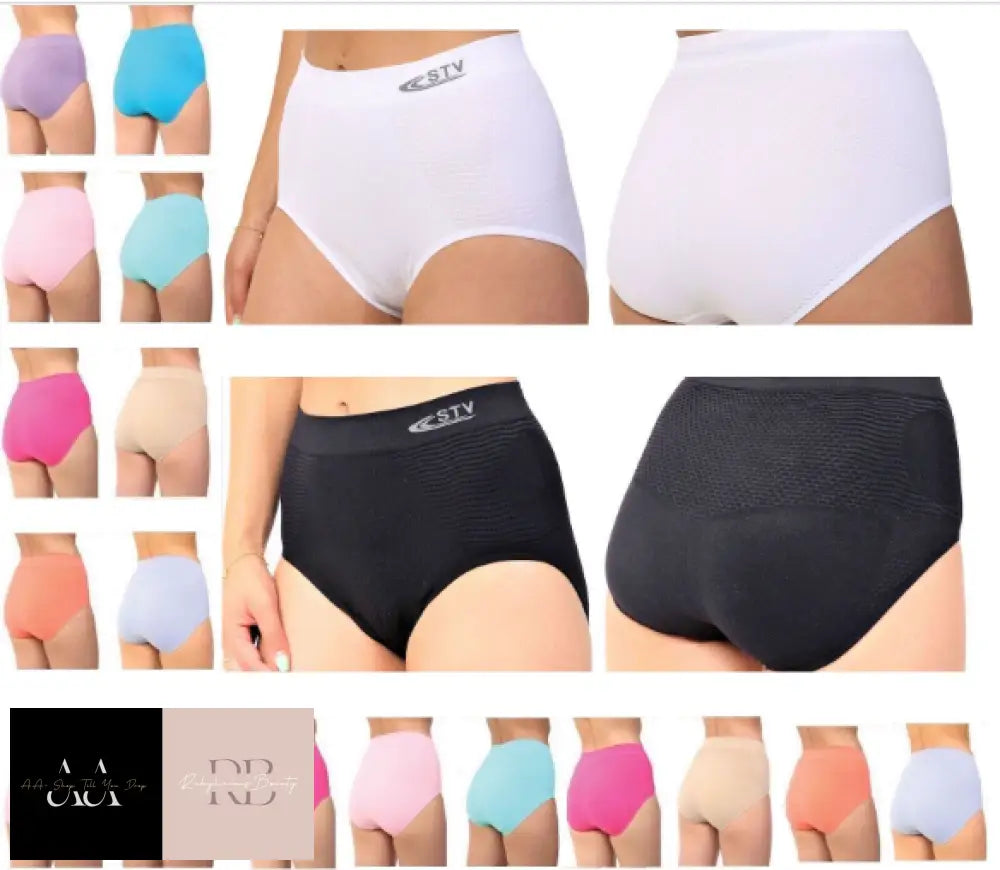 Ladies Seamless Slimming Tummy Control Pants Magic Shaper Knickers STV Briefs Slim-Fit Leggings