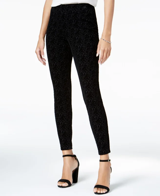 Maison Jules Flocked Skinny Pants Fashionable Track Pants