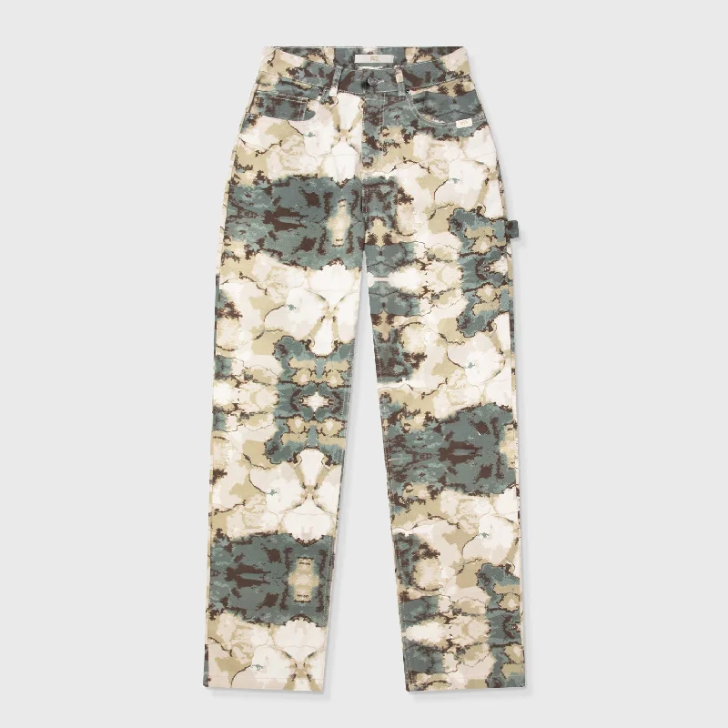 Marble Pants - Green Relaxed Lounge Trousers