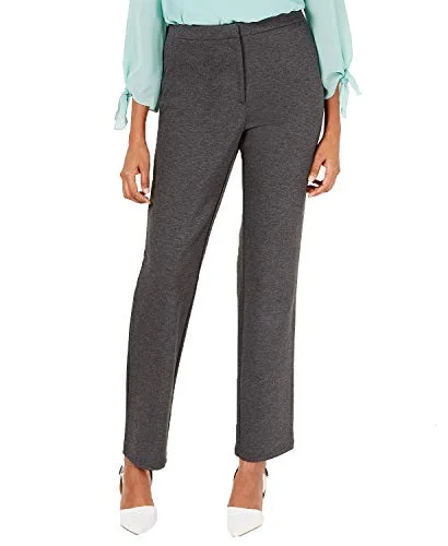 Melange Ponte-Knit Pants High-Waist Jeans