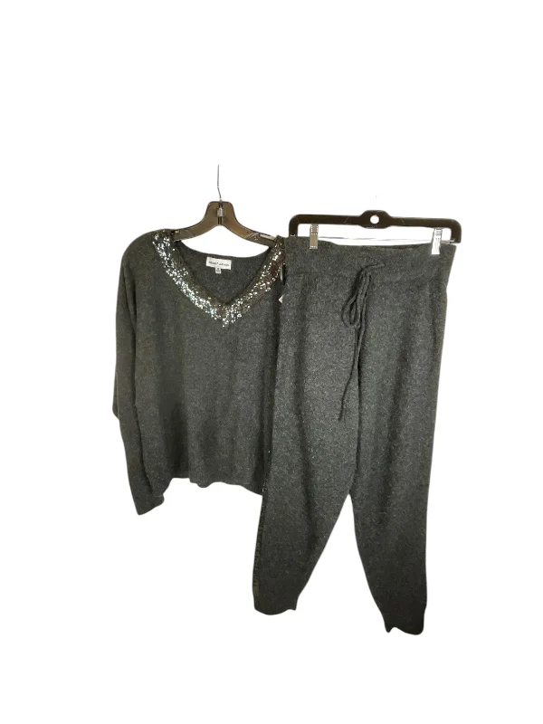 Pants Set 2pc By Gibson And Latimer In Grey, Size: M Chic Black Leggings