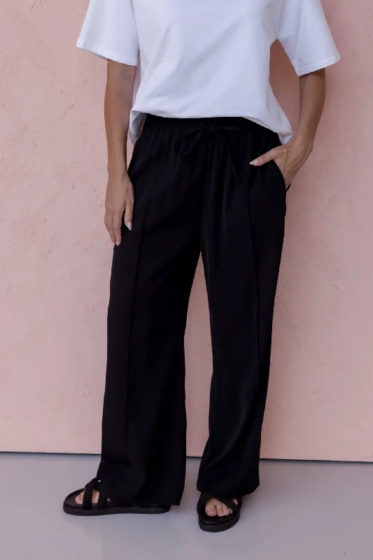 PENTAGON Pants Black Trendy Velvet Pants