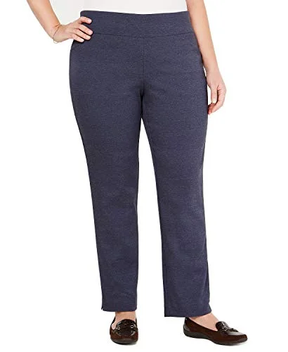 Plus Size Cambridge Tummy-Control Pull-On Pants Soft Sweatpants Style