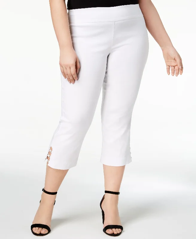 Plus Size Capri Pants Soft Stretch Pants
