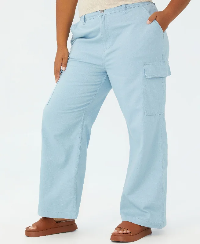 Plus Size Trendy Bobbie Cargo Pants Casual Drawstring Pants