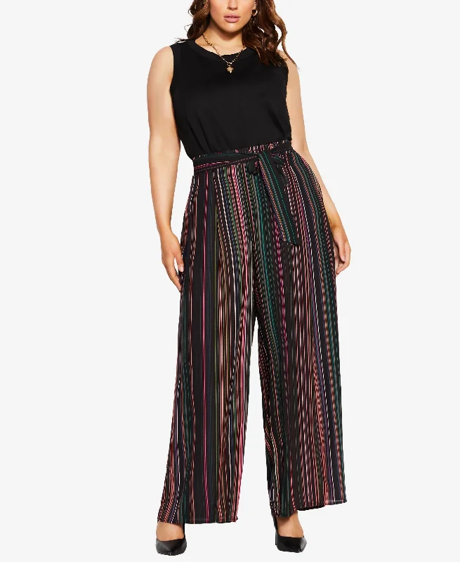 Plus Size Trendy Illusion Pants Stylish Casual Pants