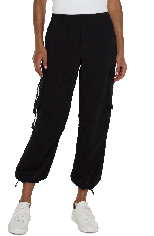 PULL-ON PARACHUTE CARGO PANTS Elegant Dress Pants