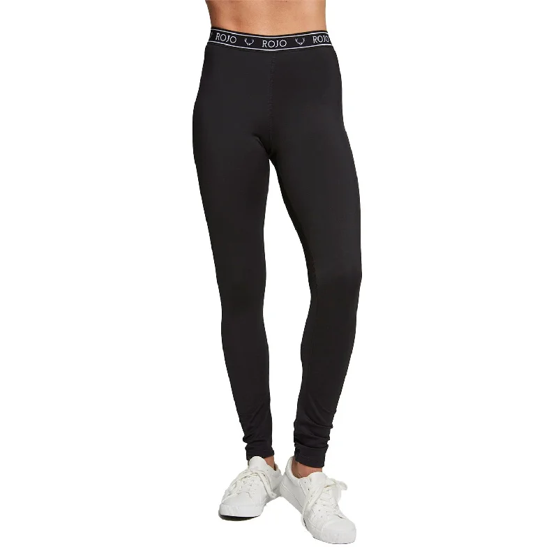 Rojo Escapade Full Length Thermal Pants Womens 2024 Black Trendy Tapered Pants