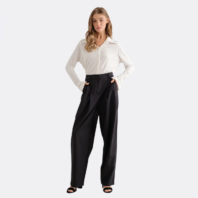 Stella Pants (Melange Grey) Comfortable Denim Trousers