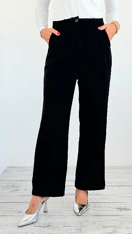 Velvet Aura Wide-Leg Pant Classic Stretch Pants