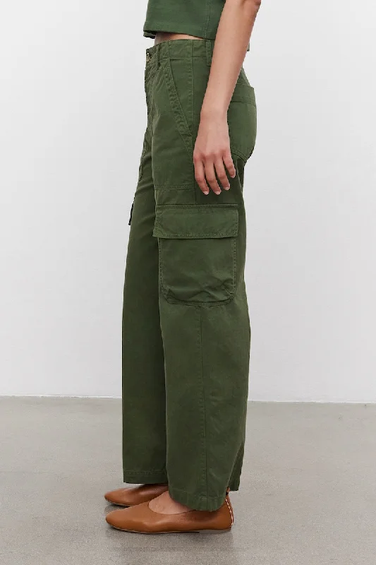 VELVET BY GRAHAM & SPENCER MAKAYLA PANTS - OLIVE Comfortable Denim Leggings