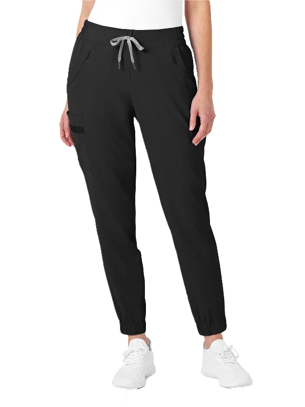 Women's Seven-Pocket Jogger Pant Stylish Elastic Waist Pants