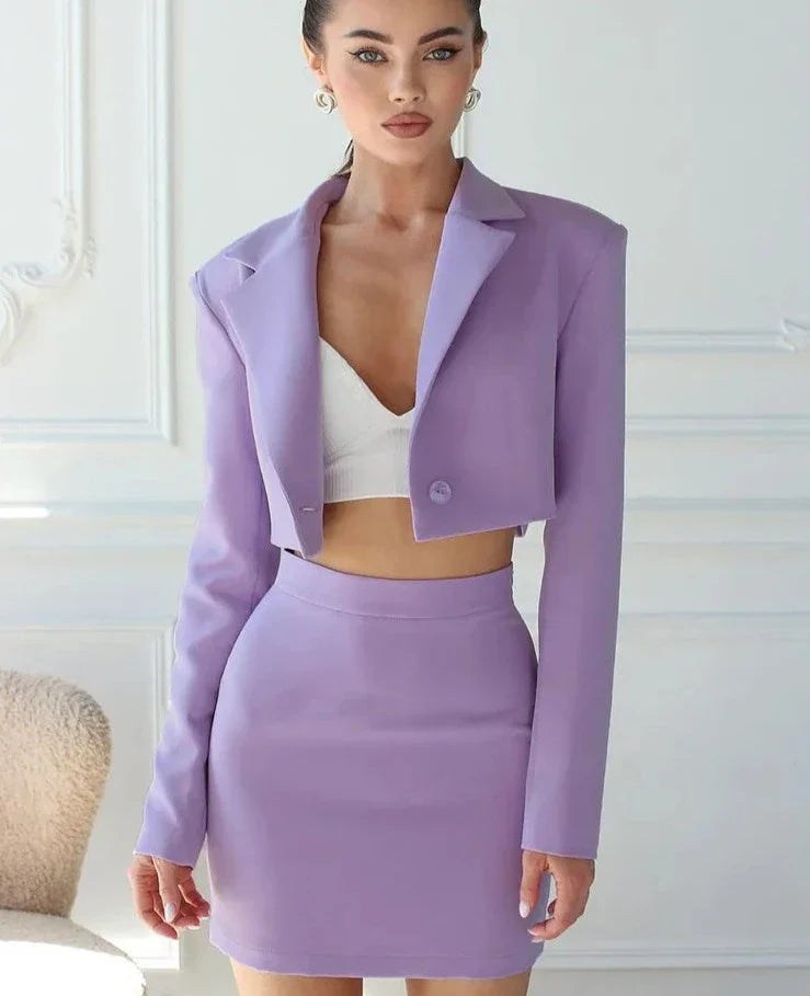 Women Long Sleeve Tops Blazers Coats Mini Skirt Two Piece Sets Fall Business Outfits Formal Suits Autumn Clothes corduroy skirt durable Women Long Sleeve Tops Blazers Coats Mini Skirt Two Piece Sets Fall Business Outfits Formal Suits Autumn Clothes corduroy skirt durable